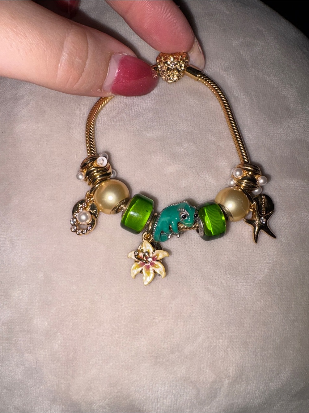 Real Pandora Daisy Heart Clasp Tangled Bracelet